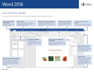 Guía de Inicio Rápido de Microsoft Word 2016