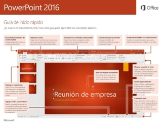 Guía de Inicio Rápido de Microsoft PowerPoint 2016