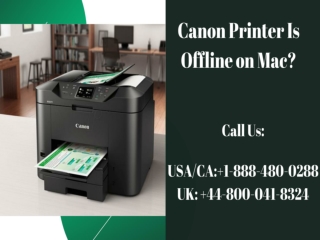 Canon Printer Helpline 1-888-480-0288 | Resolve Canon Printer Offline Mac Issue