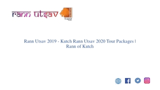 Rann Utsav Tour Package 2019-2020