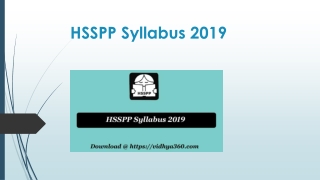 HSSPP Syllabus 2019 Pdf | Download 1,207 ABRC Exam Guidelines