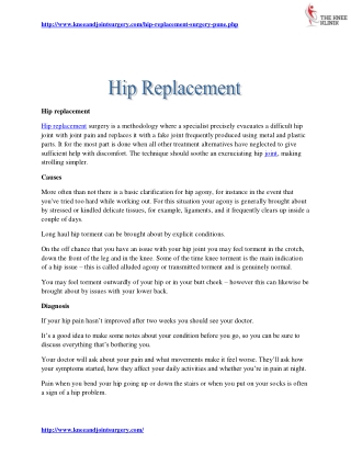 Hip replacement surgeon in pune | The Knee Klinik