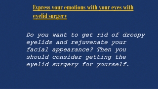 Eyelid surgery denver