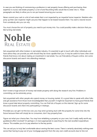 If You're Looking For The Ideal Secrets About Real Estate Property Committing, Look At This