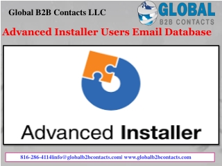 Advanced Installer Users Email Database