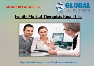 Family Marital Therapists Email List