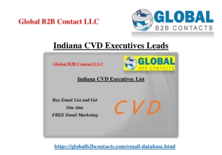 Indiana CVD Executives Leads