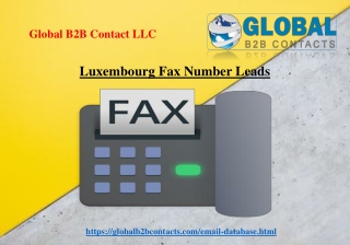 Luxembourg Fax Number Leads