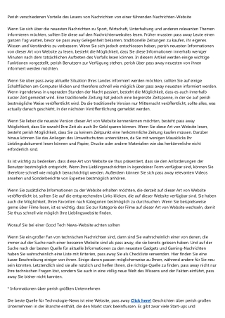 Perish verschiedenen Vorteile des Lesens von Nachrichten von einer führenden Nachrichten-Website