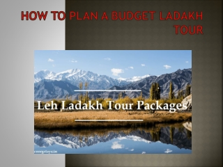 How To Plan A Budget Ladakh Tour
