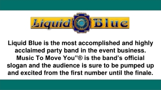 Best Live Wedding Bands San Diego - Liquid Blue