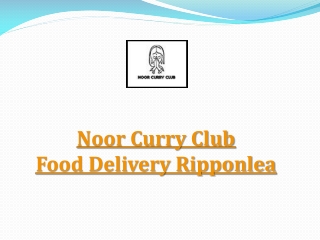 Noor Curry Club Menu– 10% off- Indian Restaurant in Ripponlea, Melbourne.