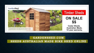 Small Garden Sheds, Bike Sheds Online