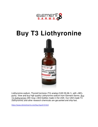 Buy T3 Liothyronine