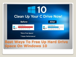 Best Ways To Free Up Hard Drive Space On Windows 10