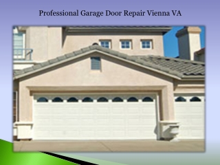 Professional Garage Door Repair Vienna va