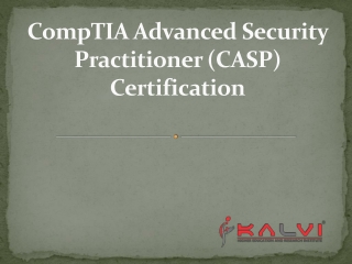 CompTIA Advanced Security Practitioner (CASP) Certification