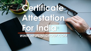 Certificate Attestation Services in India