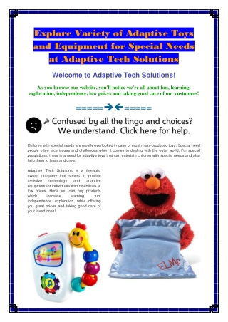 Speech Therapy Products
