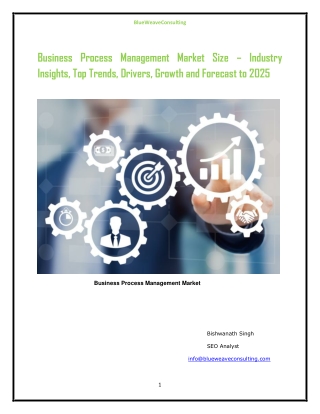 Global Business Process Management Market - Global Industry Analysis, Size, Share, Growth, Trends, and Forecast 2019 – 2