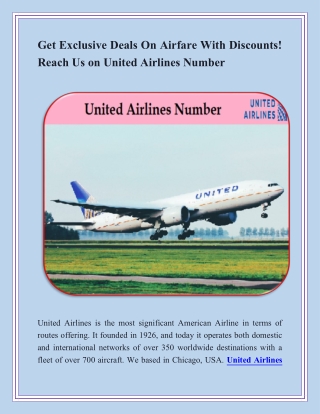 Best your holiday package get at United Airlines Number