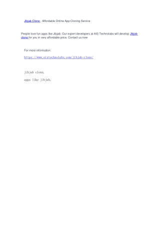 Jibjab Clone - Affordable Online App Cloning Service