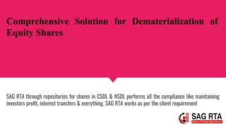 Which type of information do you want about the Dematerialization of Equity Shares?