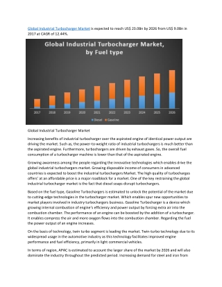 Global Industrial Turbocharger Market