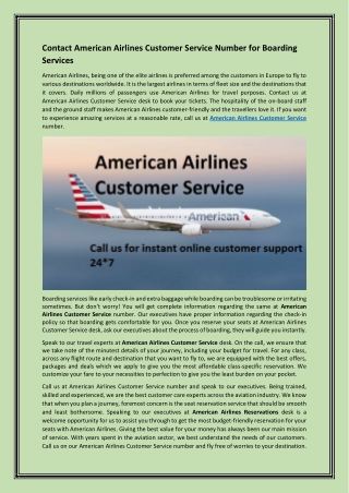 American Airlines Reservations