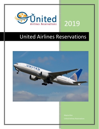 Contact United Airlines Reservations For Discounted Airfares