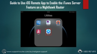 Guide to Use iOS Remote App to Enable the iTunes Server Feature on a Nighthawk Router