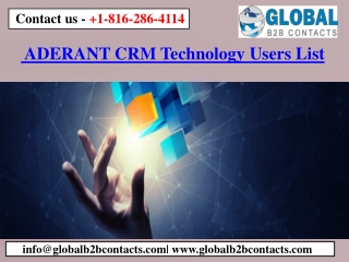 ADERANT CRM Technology Users List