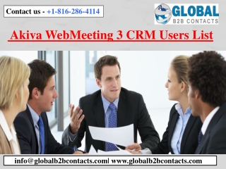 Akiva WebMeeting 3 CRM Users List