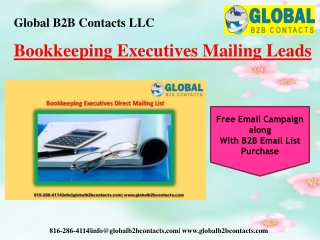 Bookkeeping Executives Mailing Leads