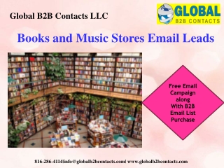 Books and Music Stores Email Leads