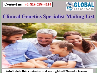 Clinical Genetics Specialist Mailing List