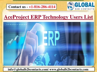 AceProject ERP Technology Users List