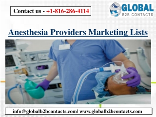 Anesthesia Providers Marketing Lists