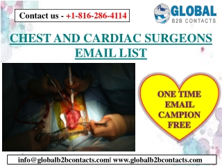 CHEST AND CARDIAC SURGEONS EMAIL LIST
