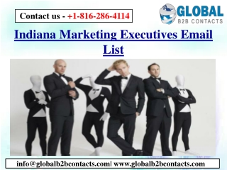 Indiana Marketing Executives Email List