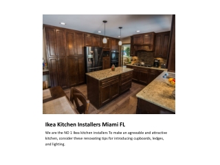 #1 Ikea Kitchen Installers Miami FL