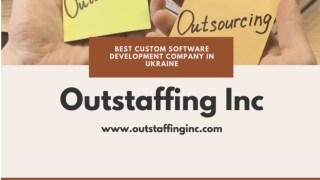 Best outsourcing software development services in Ukraine