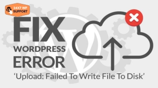 ARE YOU SUFFERING FROM DISC ERROR’ IN WORDPRESS ENVIRONMENT?