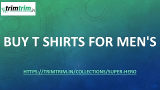 Buy t shirts for mens-trimtrim.in