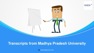 Transcripts from Madhya Pradesh University