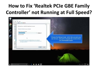 How to Fix ‘Realtek PCIe GBE Family Controller’ not Running at Full Speed?