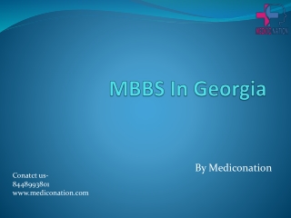MBBS In Abroad | MCI Approved medical colleges in Georgia