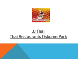 JJ Thai Restaurant Osborne Park, Perth WA – 5% off – Thai Food Osborne Park.