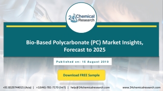 Bio-Based Polycarbonate (PC) Market Insights, Forecast to 2025