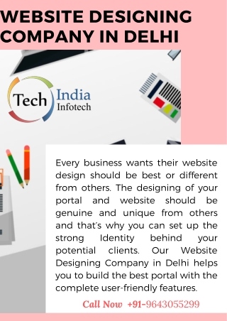 Tech India Infotech - Unique web services from Website Designing Company in Delhi